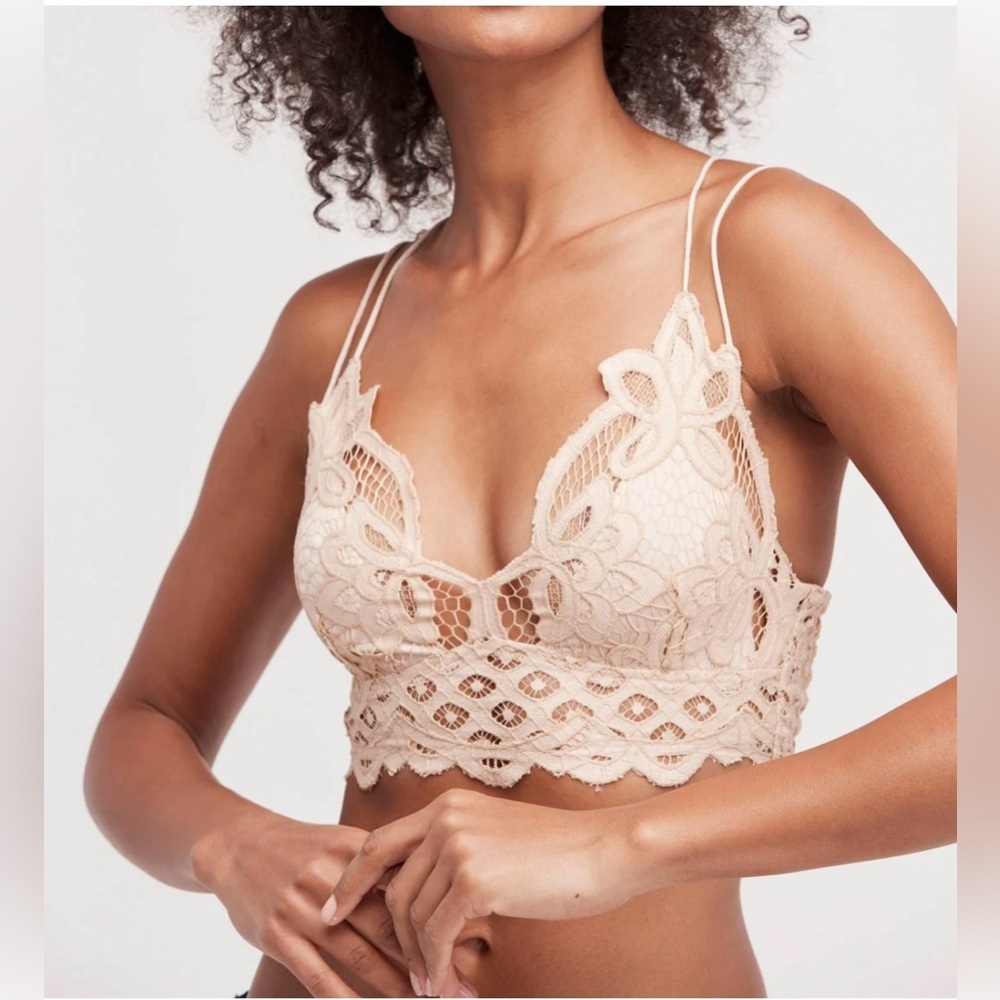 Free people adella bralette in nude